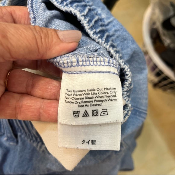 Vintage Eddie Bauer Men Blue Relaxed Fit Jeans Elastic waist - Picture 12 of 12